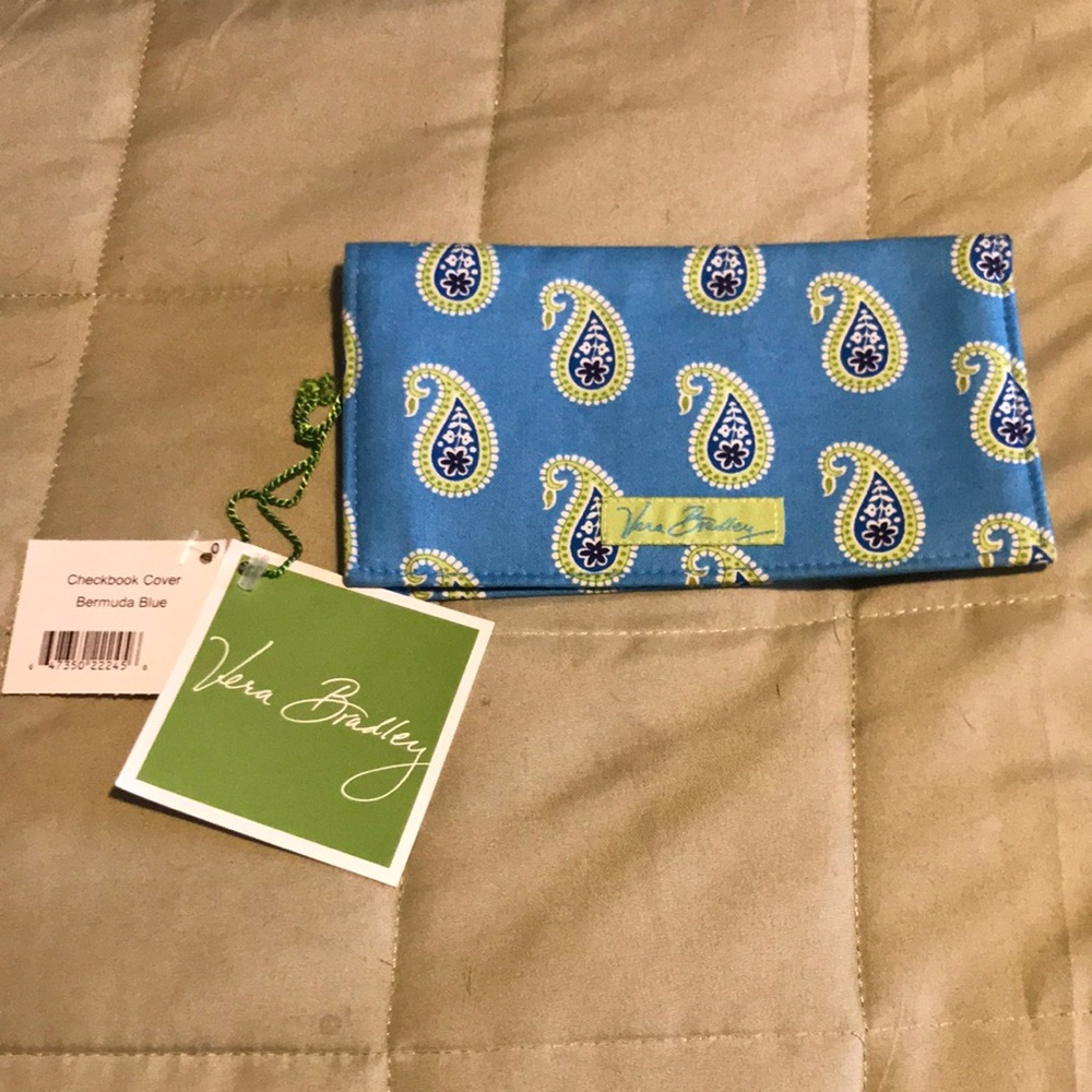 Vera Bradley Blue Paisley Checkbook Cover